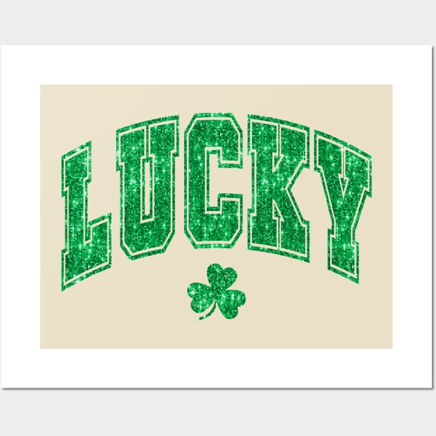 Lucky St. Patrick's Day Shamrock Wall Art by For the culture tees